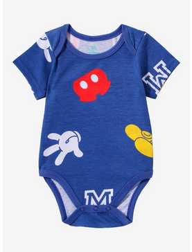 Disney Mickey Mouse Icons Allover Print Infant One-Piece - BoxLunch Exclusive, , hi-res