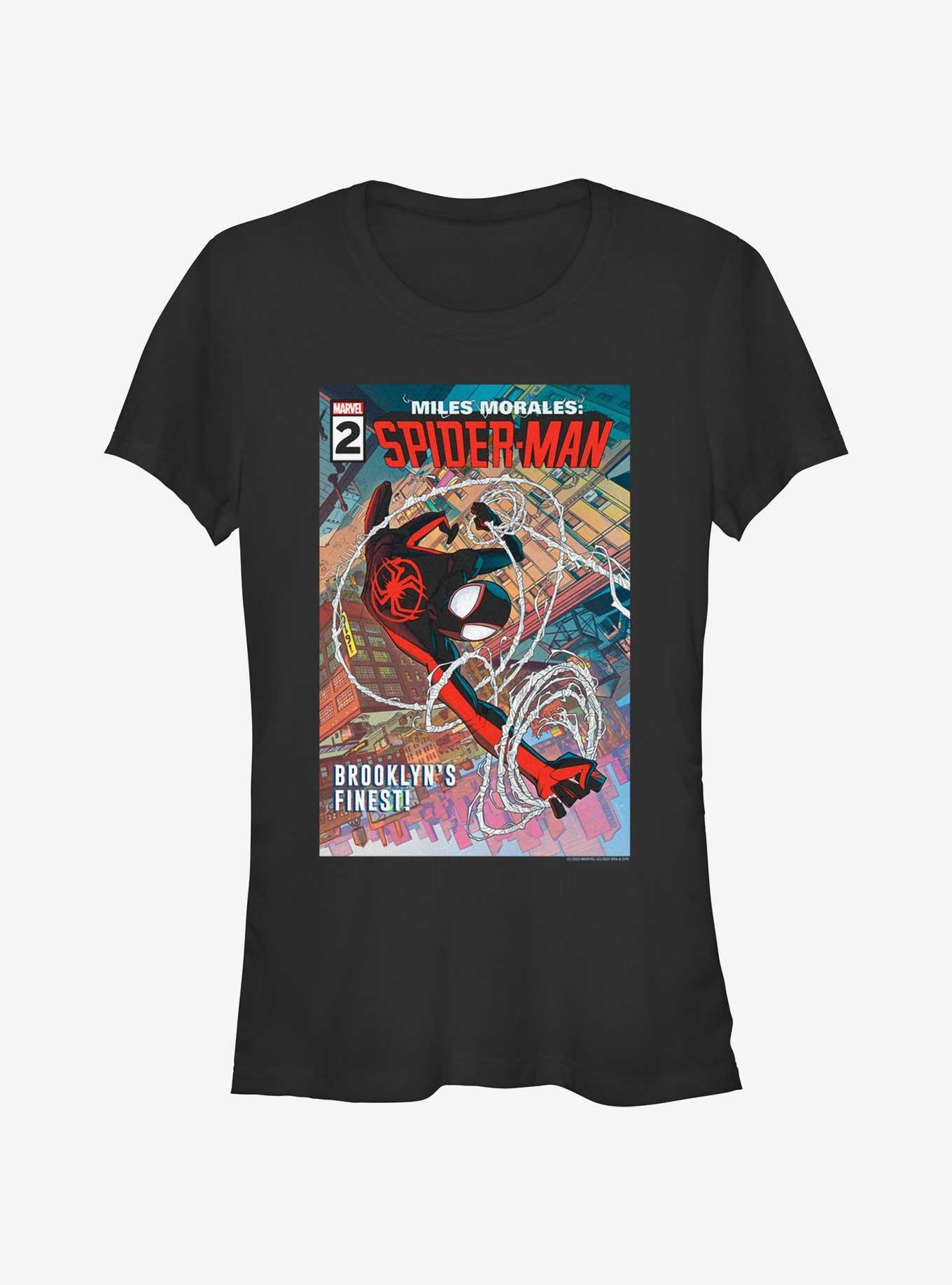 Spider-Man Brooklyns Finest Girls T-Shirt, BLACK, hi-res