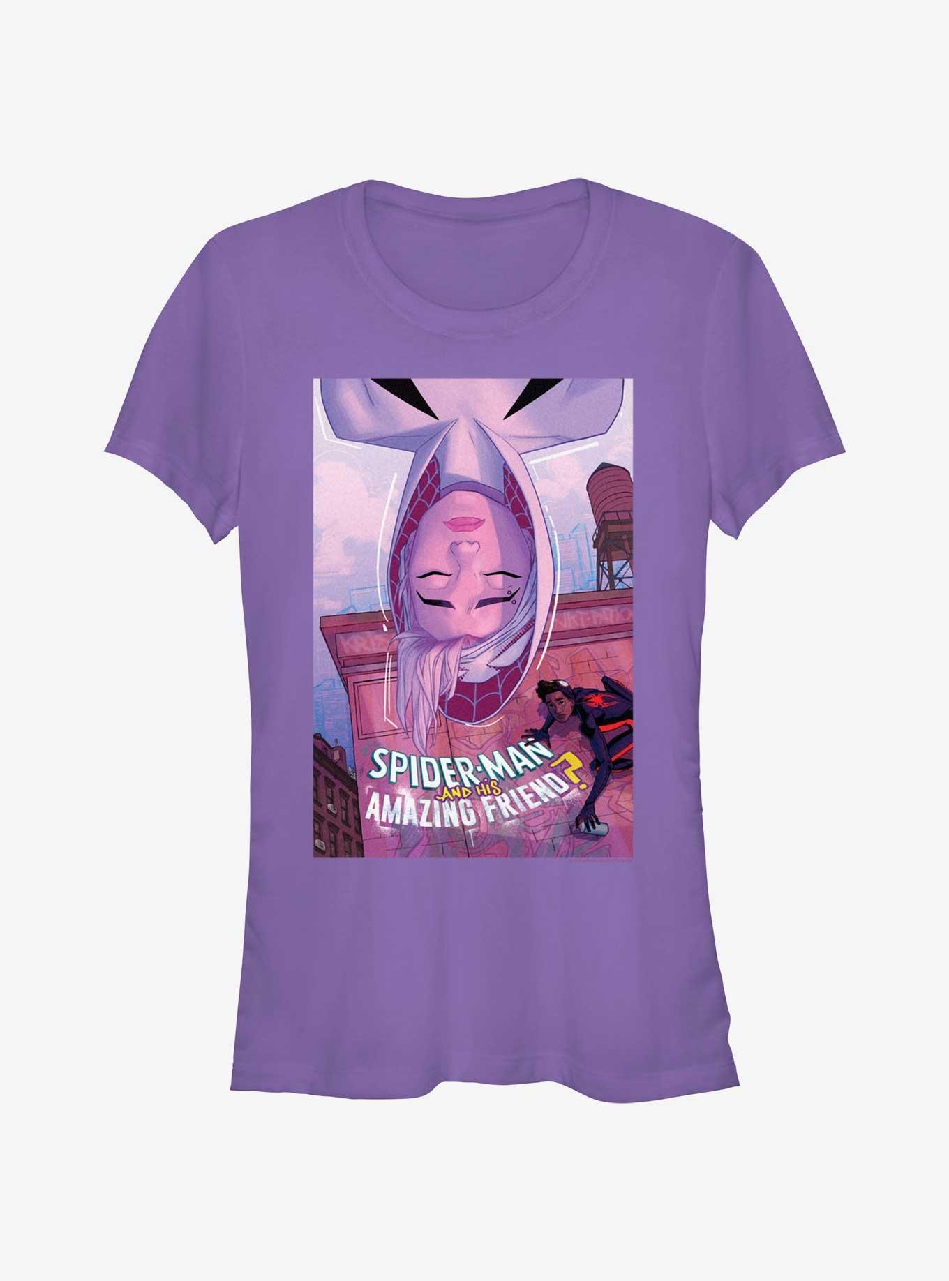 Spider-Man Spider Gwen Amazing Friend Girls T-Shirt, PURPLE, hi-res
