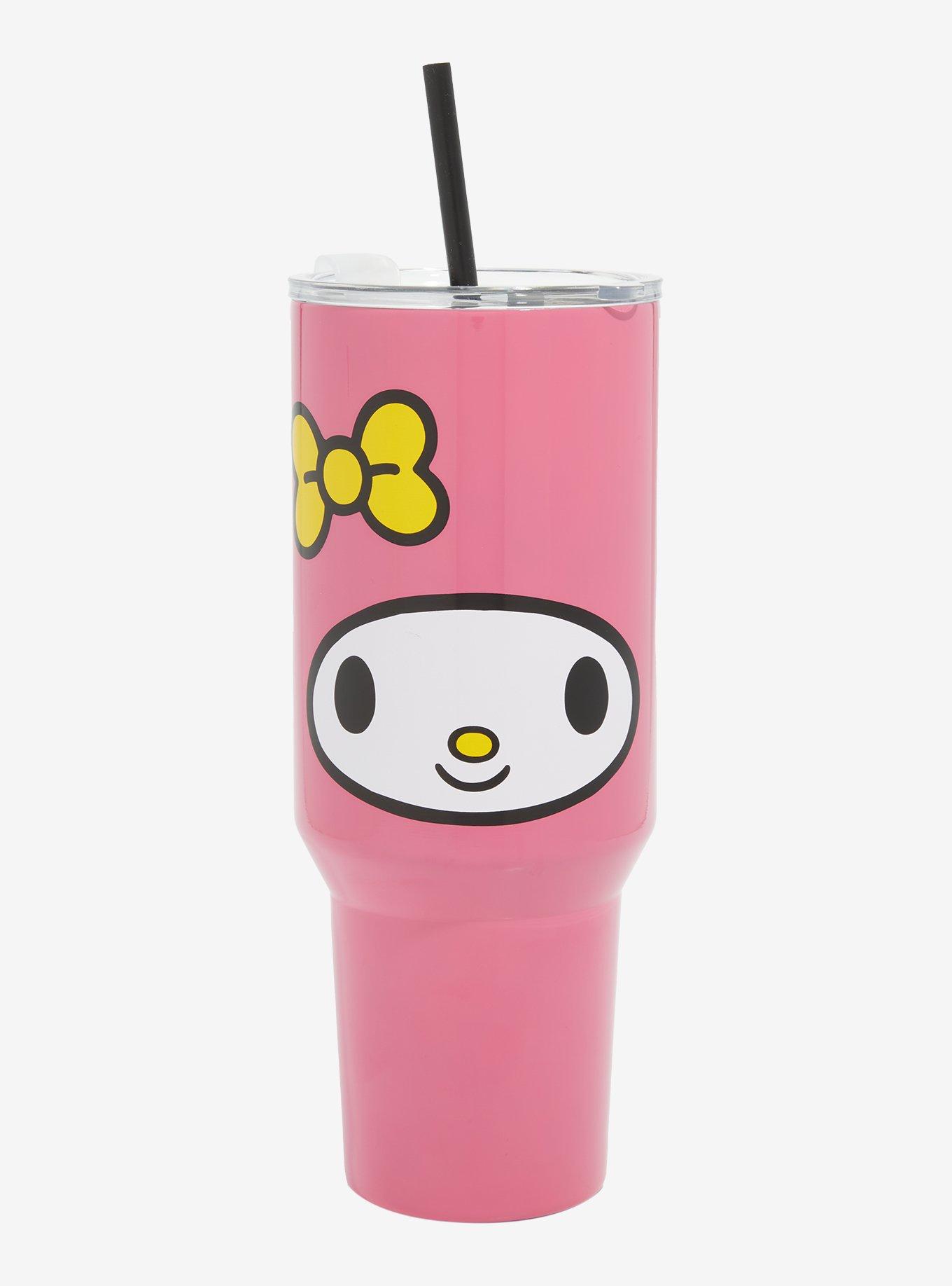 Kitty and Friends Stainless Steel Tumbler Cute Pink Girly Tumbler