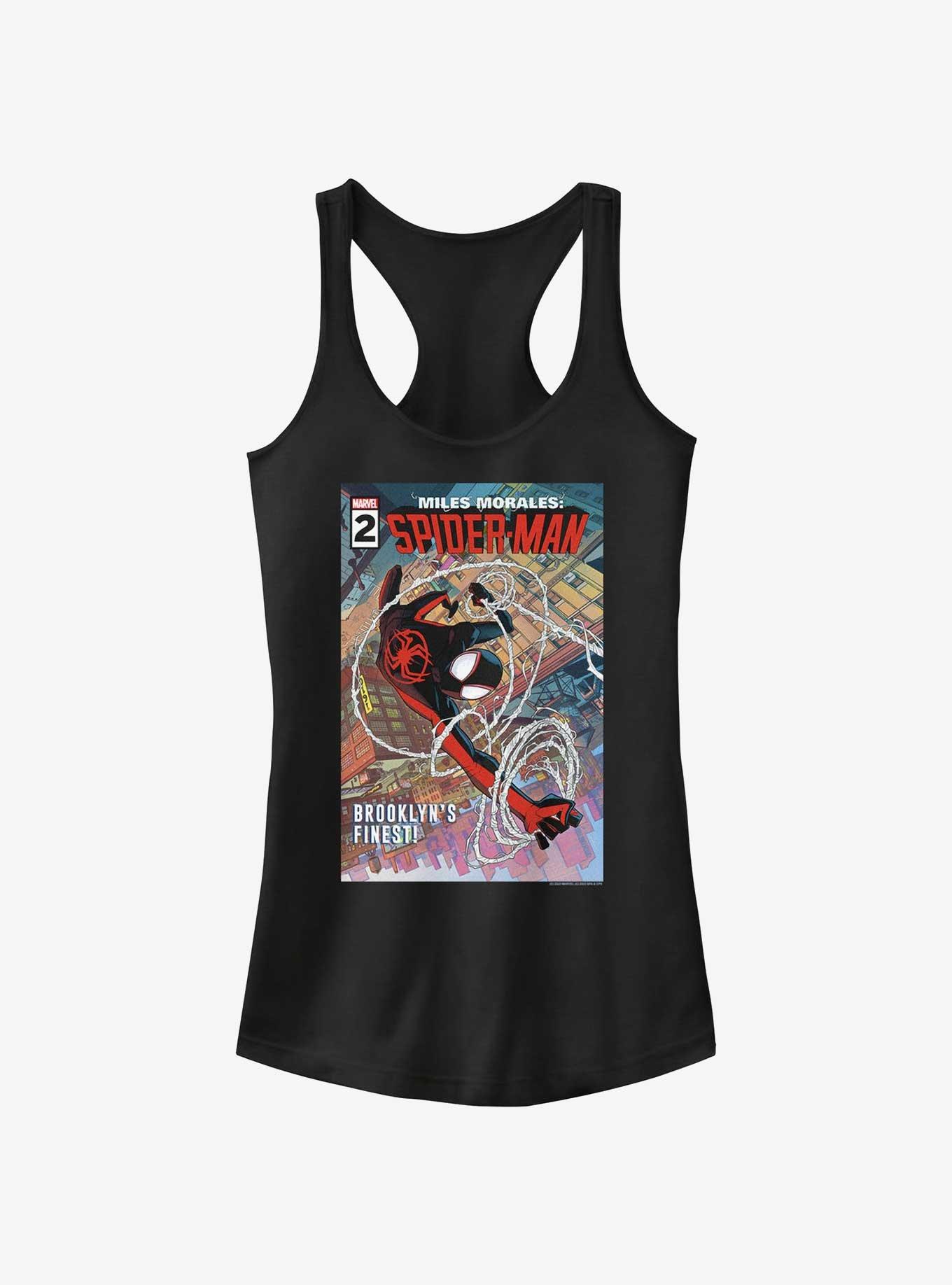 Spider-Man Brooklyns Finest Girls Tank, BLACK, hi-res