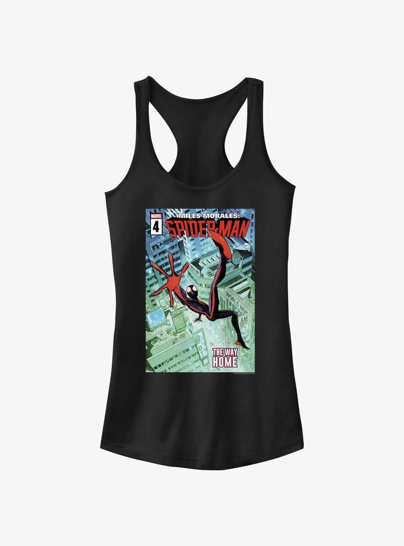Spider-Man Miles The Way Home Girls Tank, BLACK, hi-res