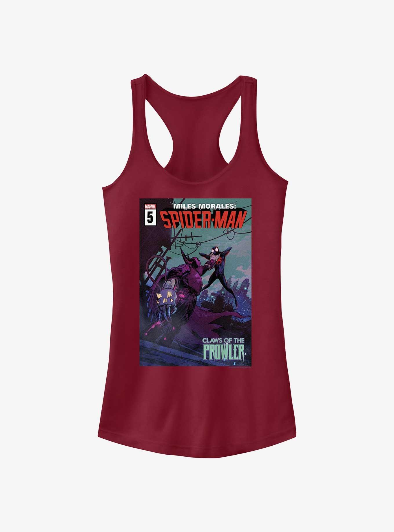 Spider-Man Claws Of The Prowler Girls Tank, SCARLET, hi-res
