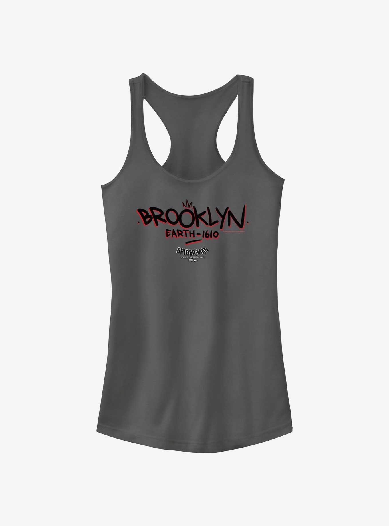 Spider-Man Brooklyn Earth 1610 Girls Tank, CHARCOAL, hi-res