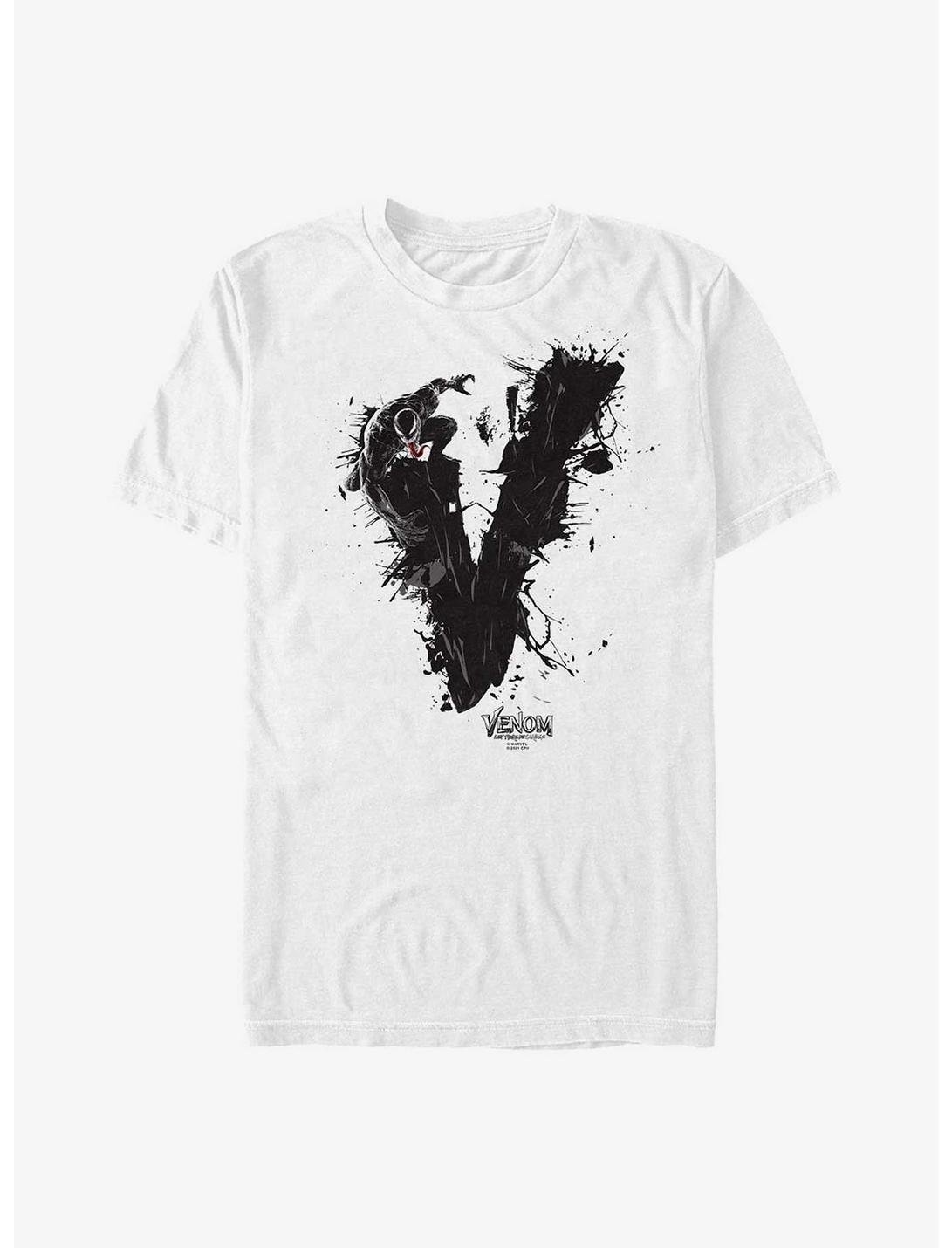 Marvel Venom Paint Splattered Logo Big & Tall T-Shirt, WHITE, hi-res