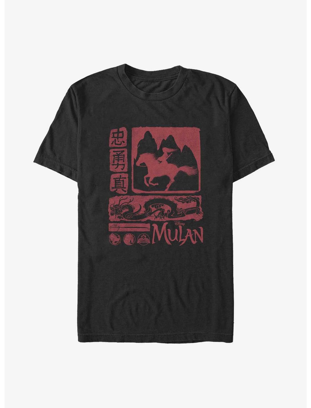 Disney Mulan Heroic Legacy Big & Tall T-Shirt, BLACK, hi-res