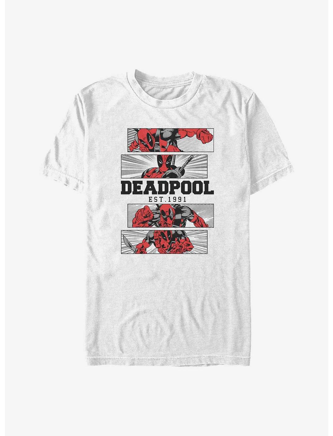 Marvel Deadpool Hero Panel Big & Tall T-Shirt, WHITE, hi-res