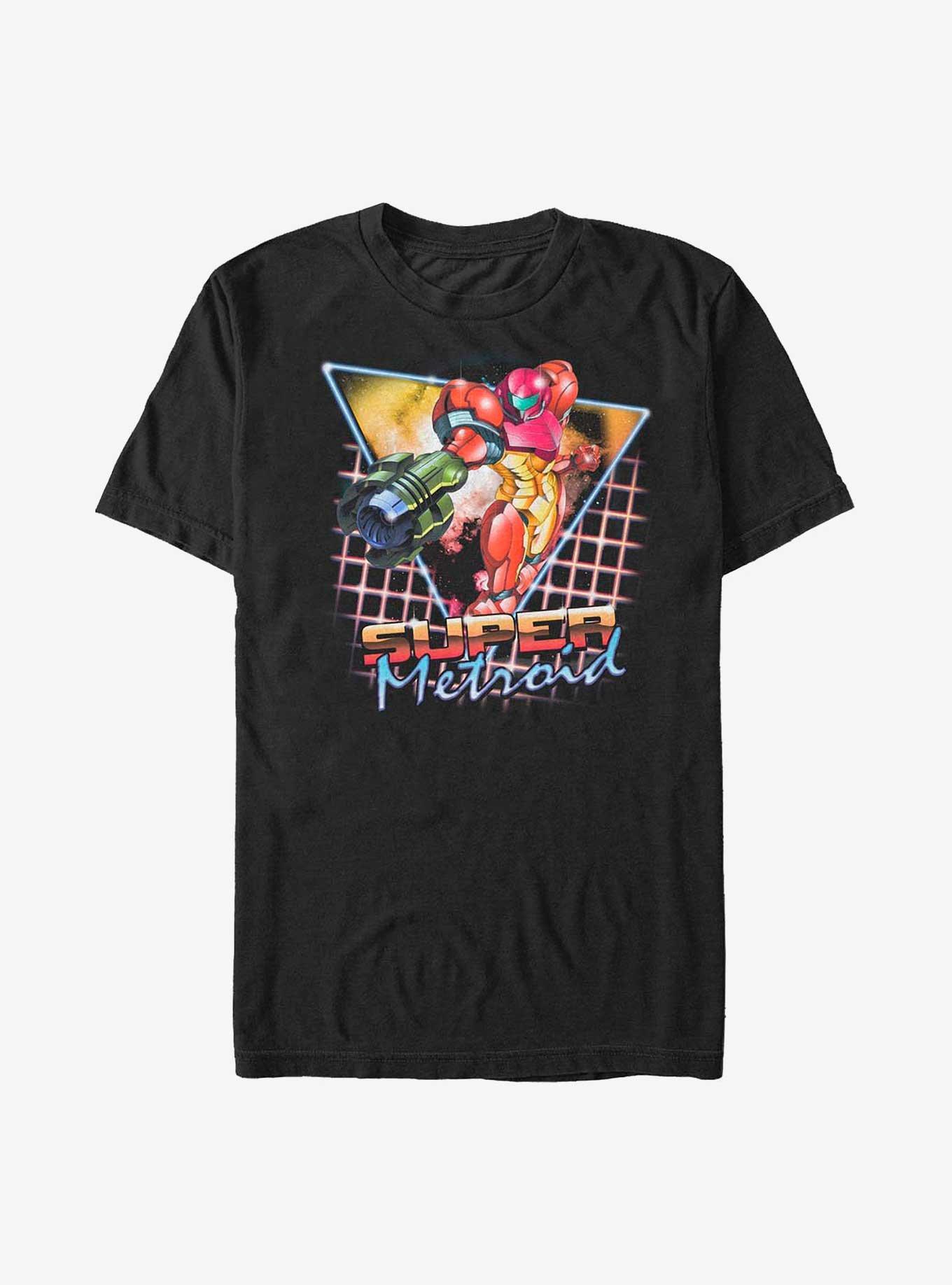 Metroid Retro Blaster Big & Tall T-Shirt, BLACK, hi-res