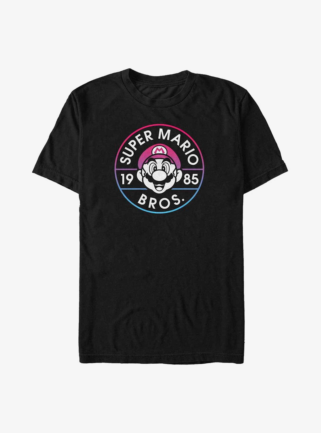 Nintendo Mario Bros Badge Big & Tall T-Shirt, BLACK, hi-res