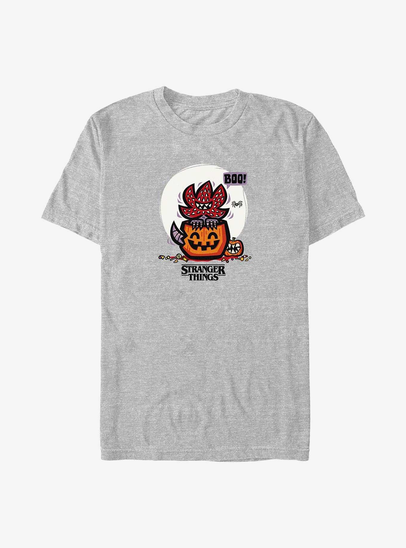 Stranger Things Demodog Jack-O-Lantern Big & Tall T-Shirt, ATH HTR, hi-res