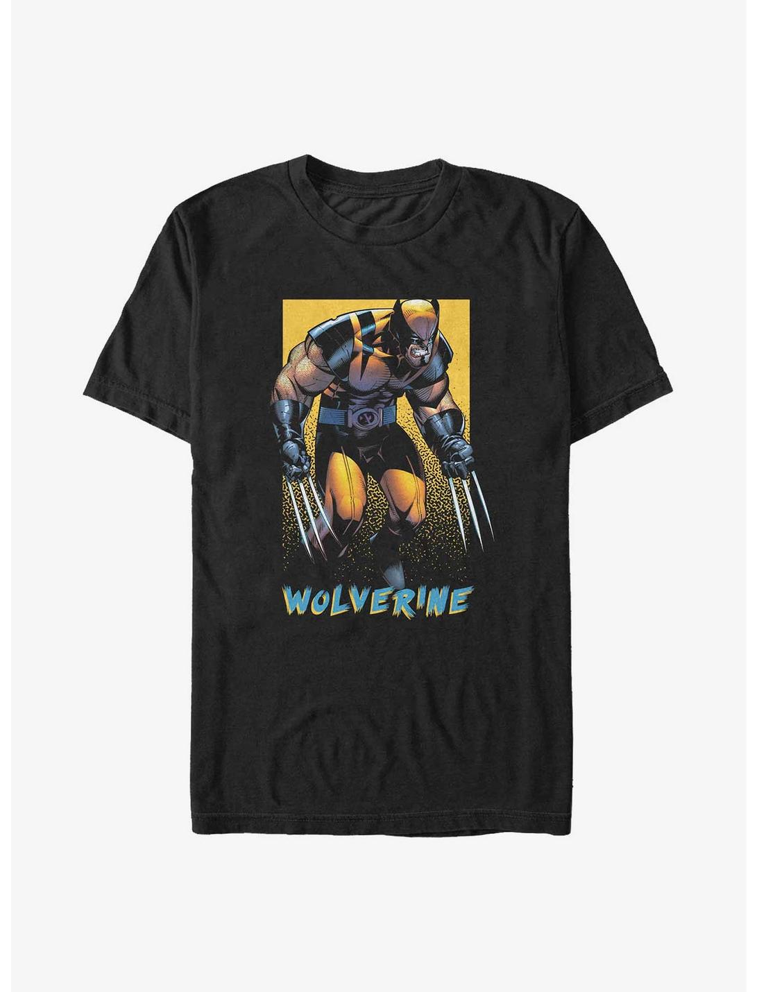 X-Men Wolverine Poster Big & Tall T-Shirt, BLACK, hi-res