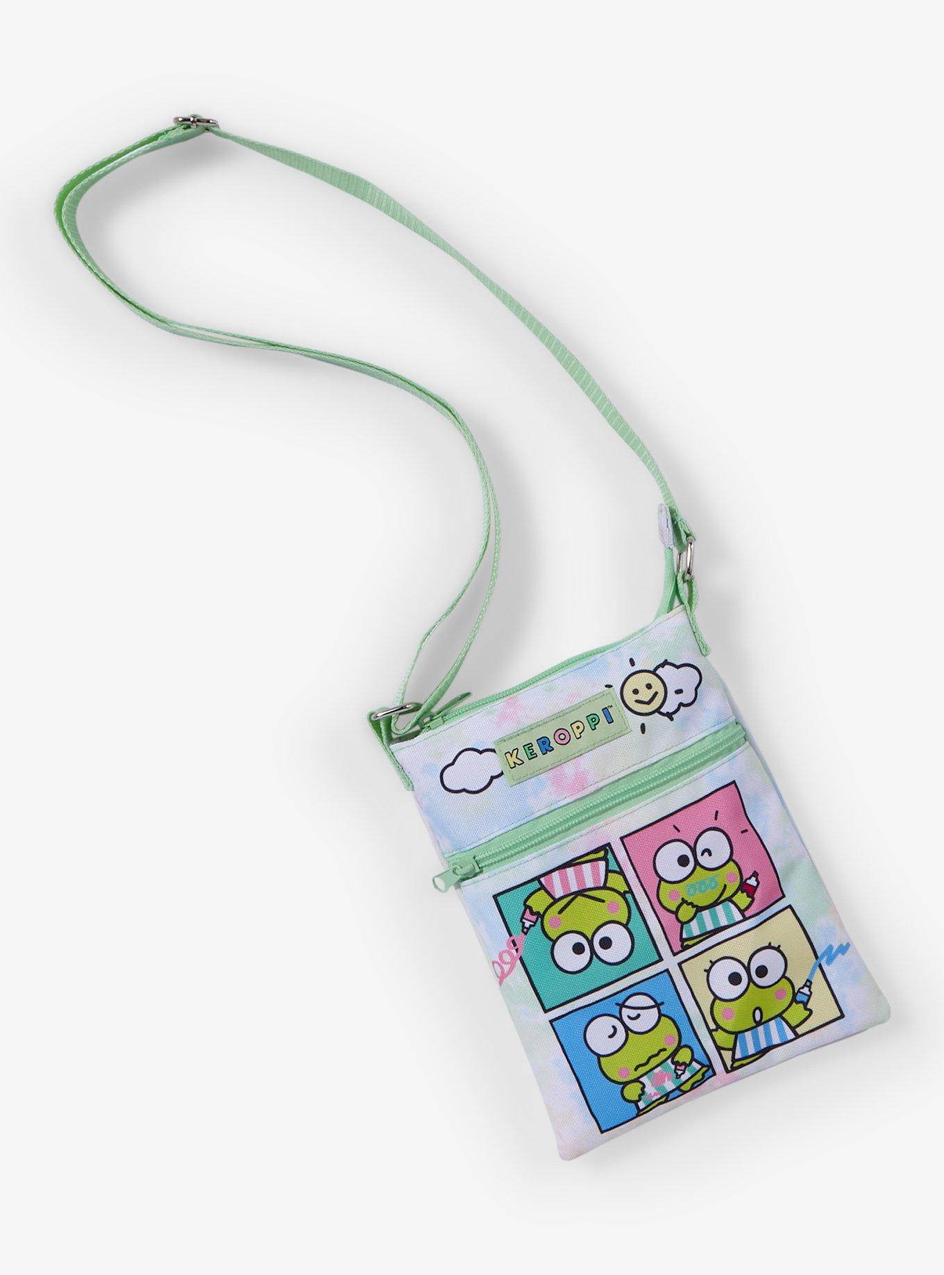 Keroppi Crayon Passport Crossbody Bag