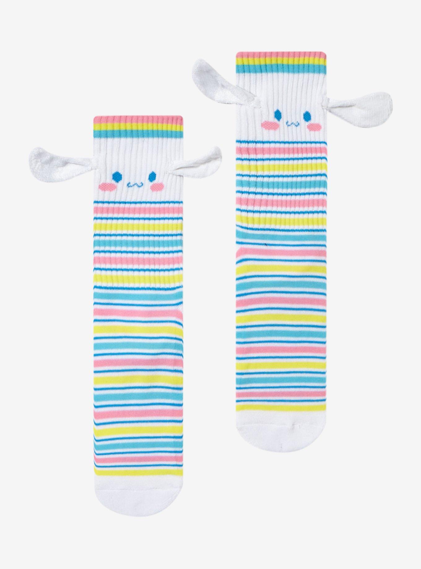 Cinnamoroll 3D Ears Stripe Crew Socks, , hi-res