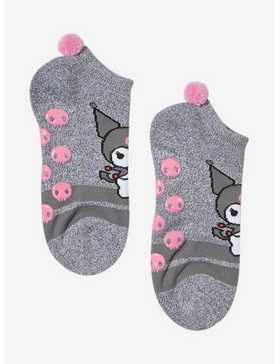 Kuromi Marled Pom No-Show Socks, , hi-res