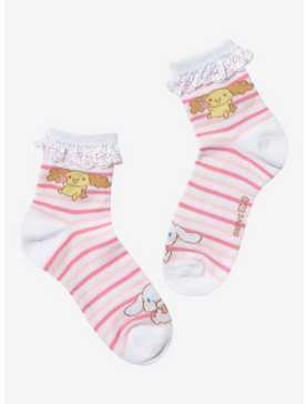 Cinnamoroll Chiffon Lace Ruffle Ankle Socks, , hi-res