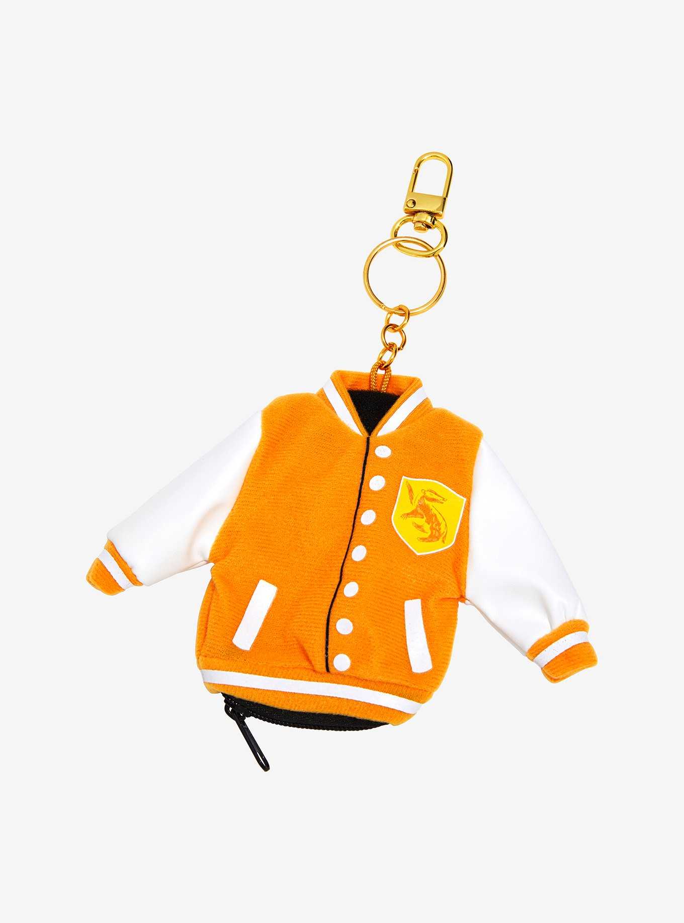 Harry Potter Hufflepuff Varsity Jacket Coin Purse Keychain - BoxLunch Exclusive, , hi-res