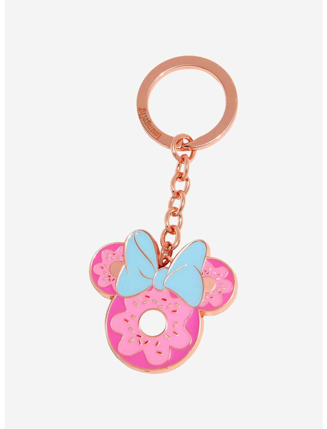 Loungefly Disney Minnie Mouse Pink Donut Keychain - BoxLunch Exclusive, , hi-res