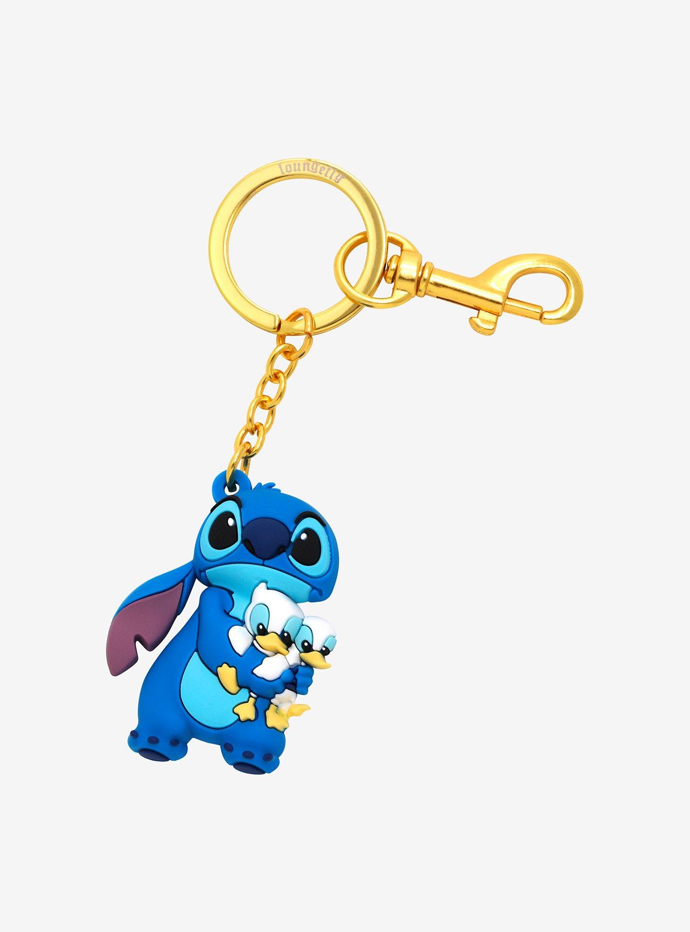 Loungefly Disney Lilo & Stitch Ducks & Stitch Keychain