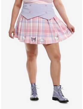 Hello Kitty And Friends Kogyaru Double-Breasted Skirt Plus Size, , hi-res