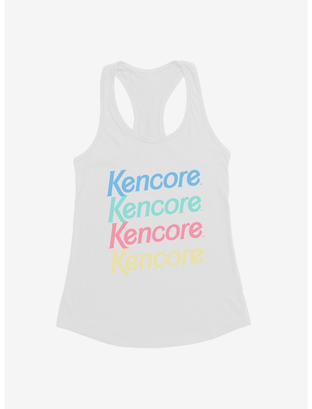Barbie Kencore Stacked Womens Tank Top, WHITE, hi-res