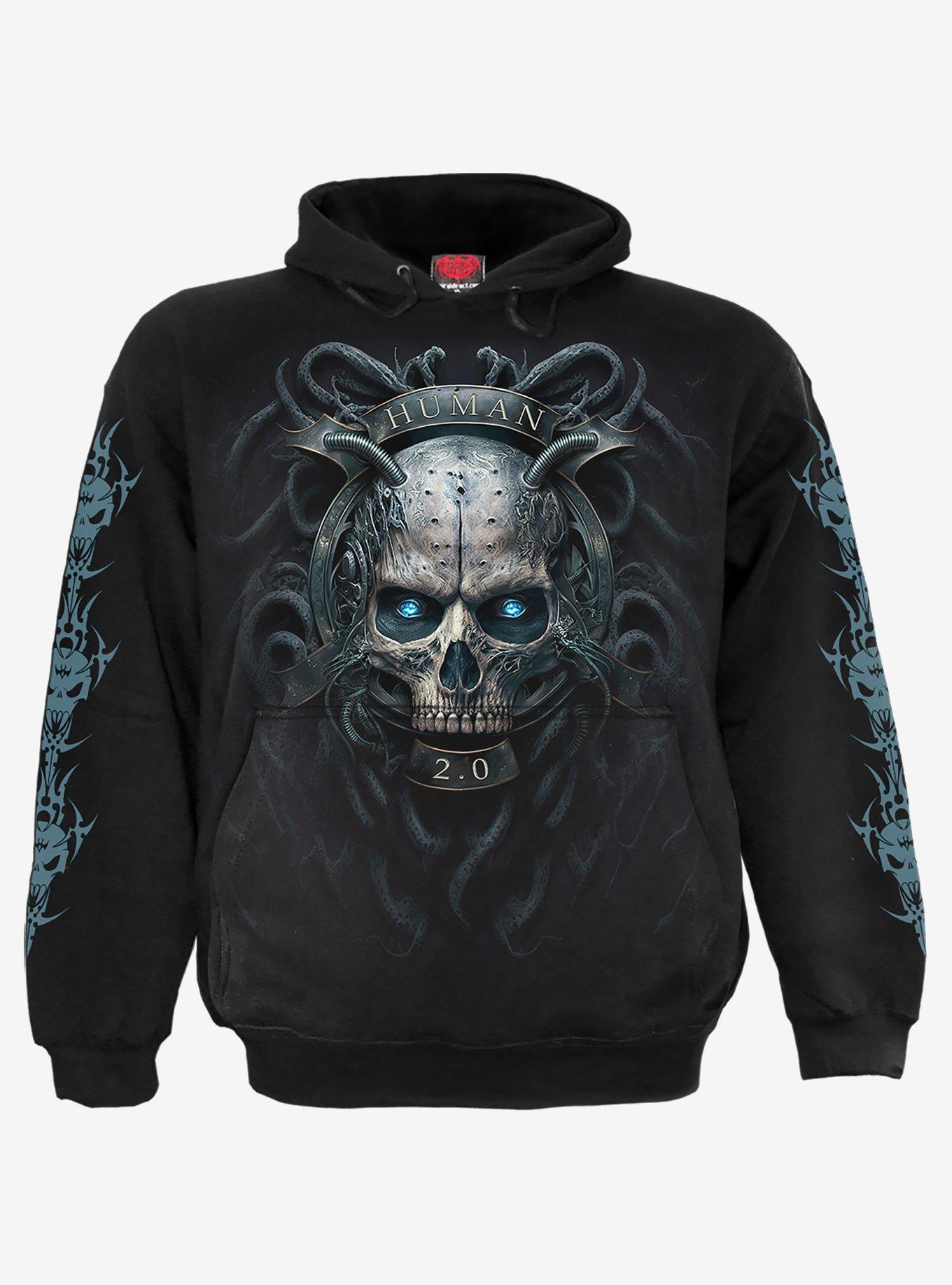 Spiral Human 2.0 Hoodie, BLACK, hi-res