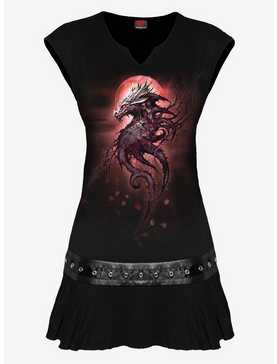 Spiral Oak Dragon Stud Waist Mini Dress, , hi-res