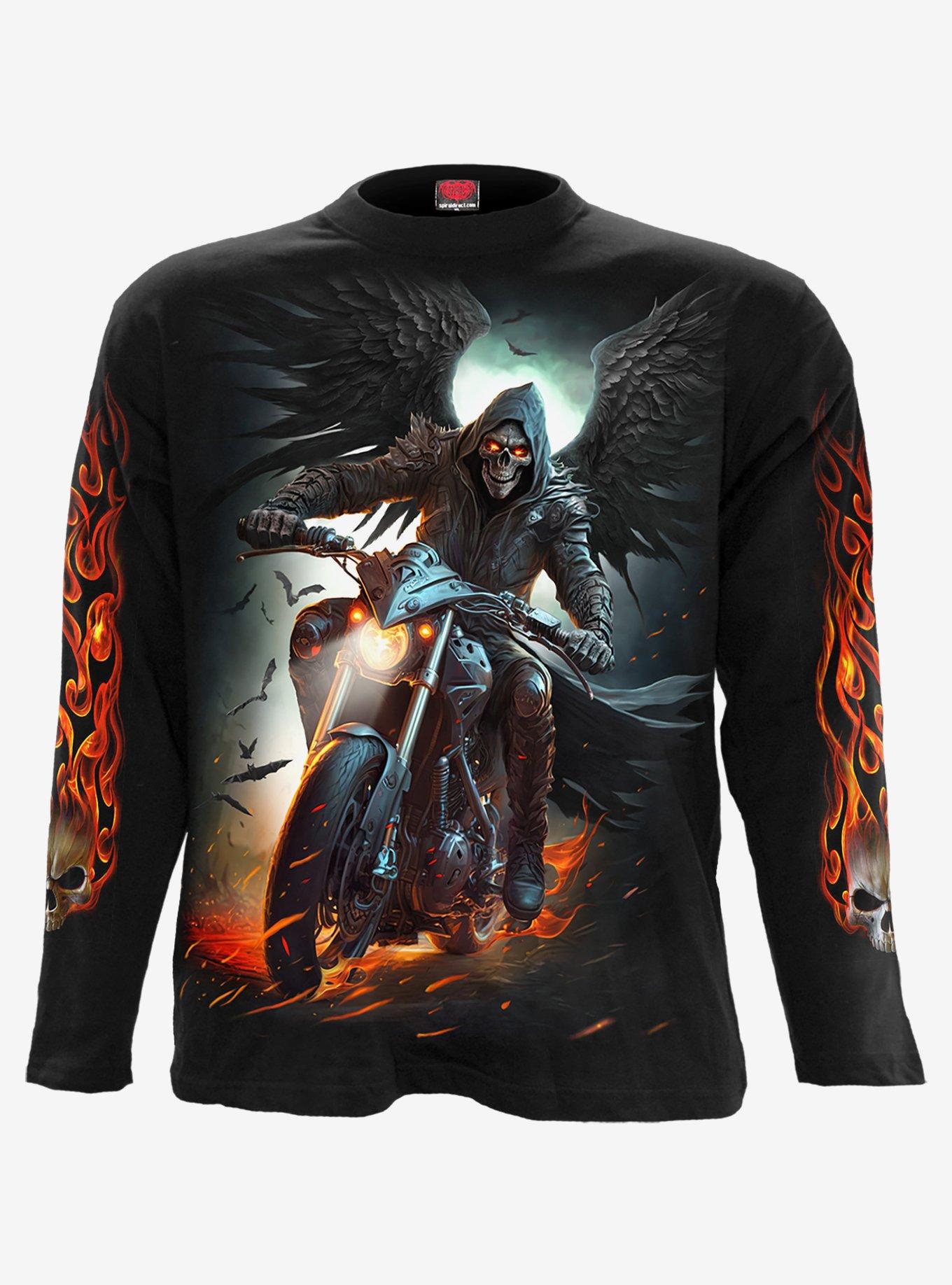 Spiral Night Rider Long Sleeve Shirt | Hot Topic