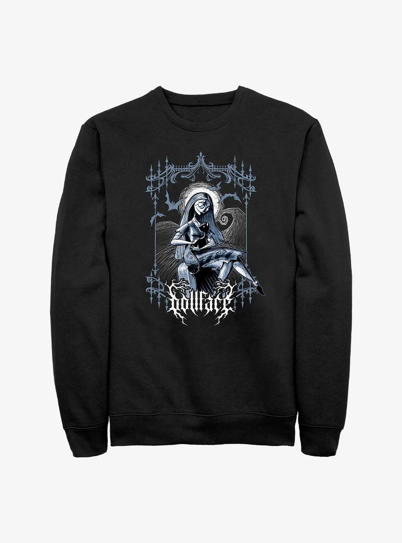 Disney The Nightmare Before Christmas Sally Dollface Sweatshirt, BLACK, hi-res