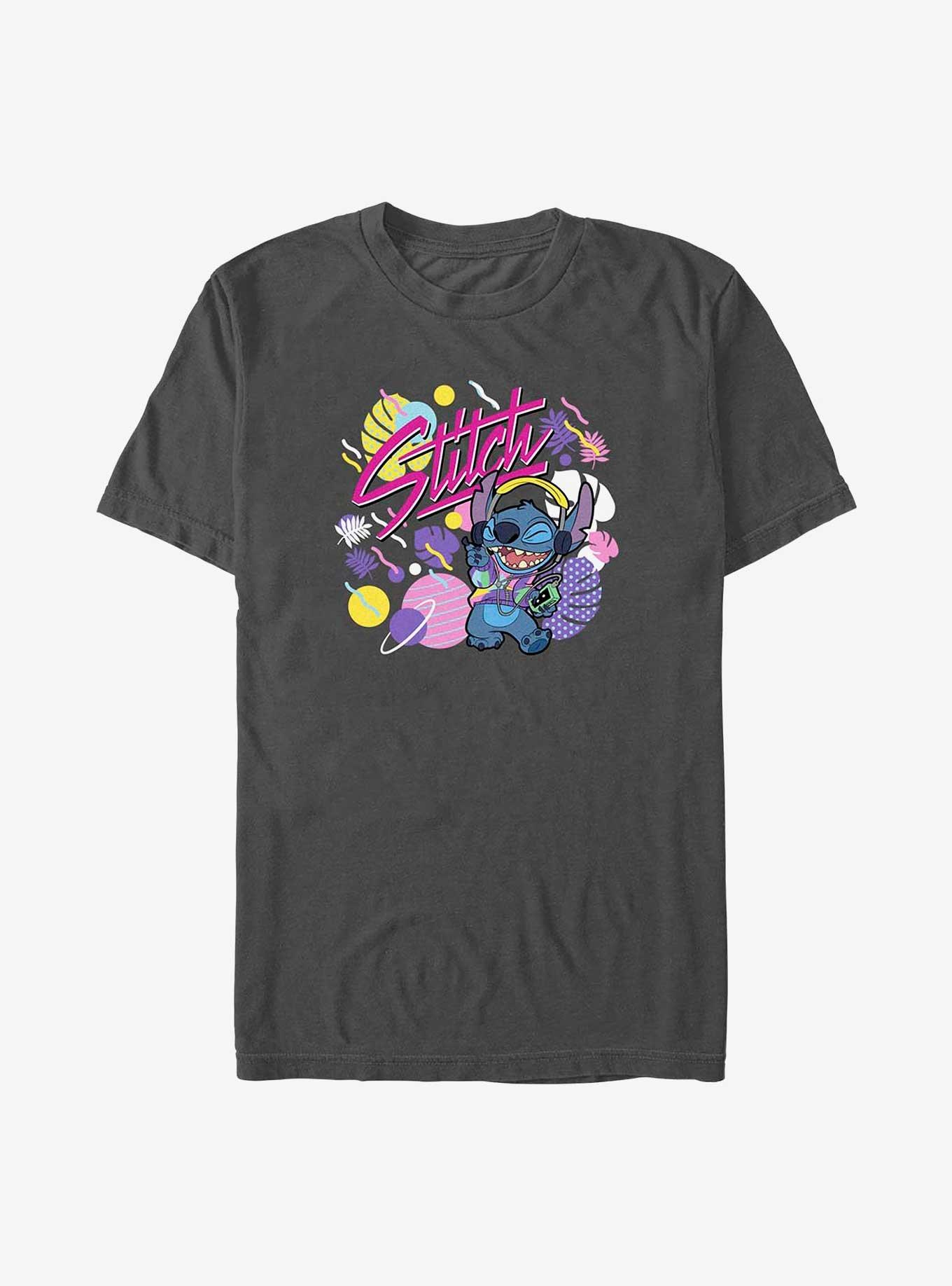 Disney Lilo & Stitch 90's Rock Out T-Shirt, CHARCOAL, hi-res
