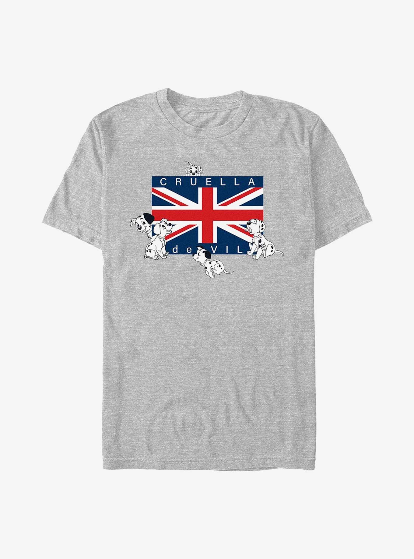Disney 101 Dalmatians Cruella de Vil Union Flag T-Shirt, , hi-res