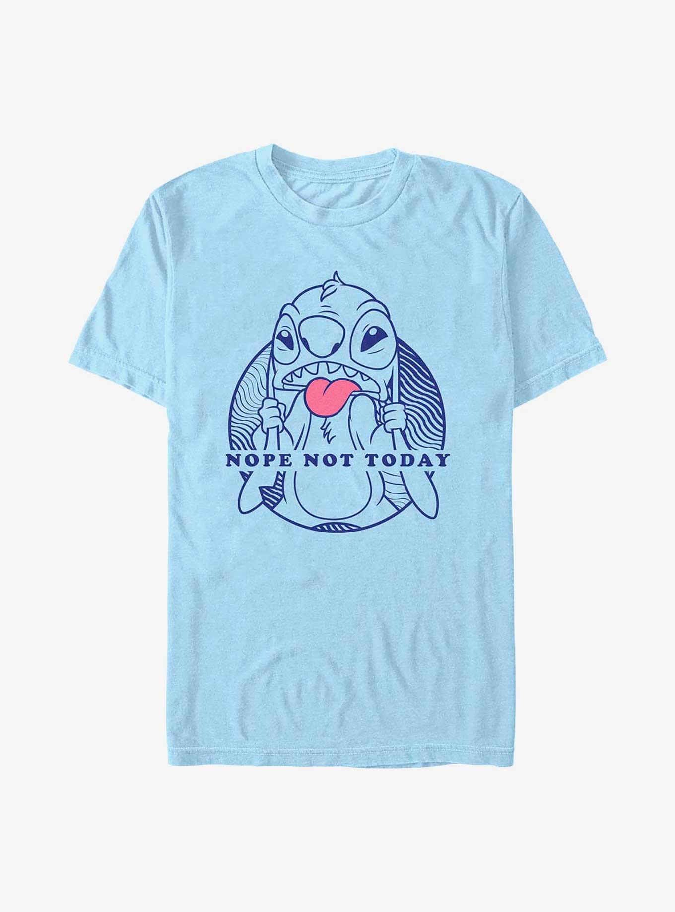 Disney Lilo & Stitch Nope Not Today T-Shirt - BLUE | Hot Topic