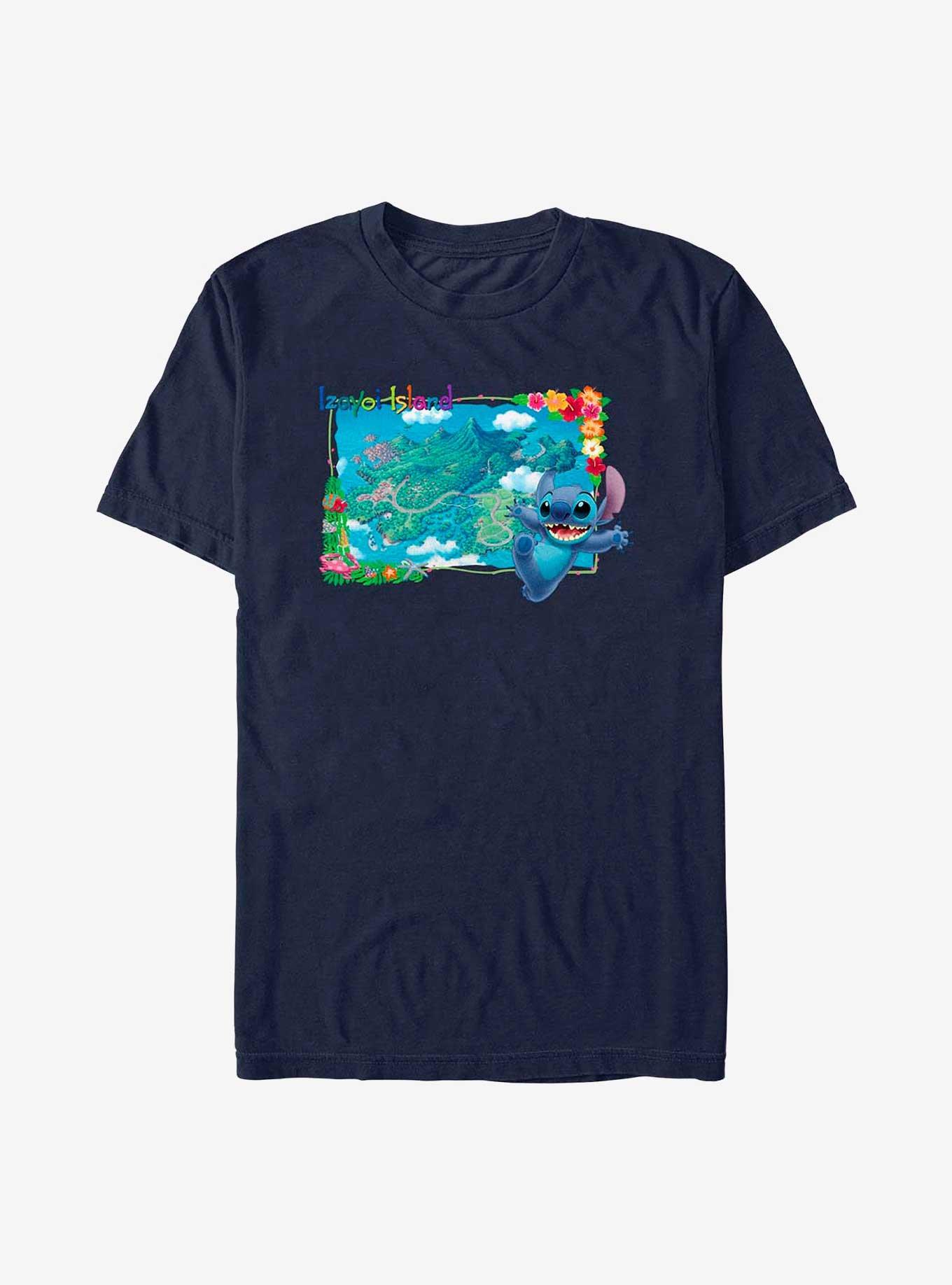 Disney Lilo & Stitch Izayoi Island T-Shirt, NAVY, hi-res