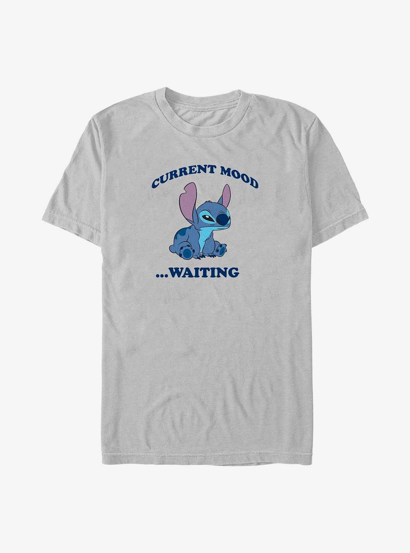 Disney Lilo & Stitch Current Mood Waiting T-Shirt, SILVER, hi-res