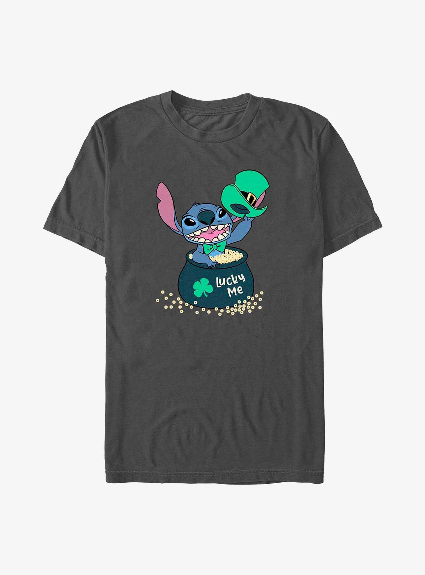 Disney Lilo & Stitch Lucky Stitch T-Shirt, CHARCOAL, hi-res