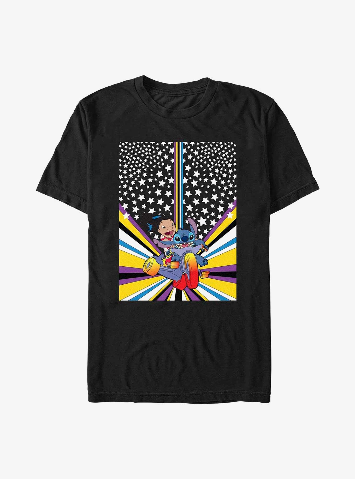Disney Lilo & Stitch Shoot For The Stars Poster T-Shirt, , hi-res