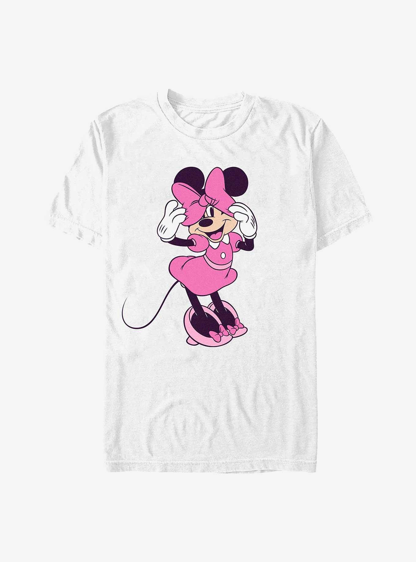 Disney Minnie Mouse Little Bow Peek T-Shirt, WHITE, hi-res