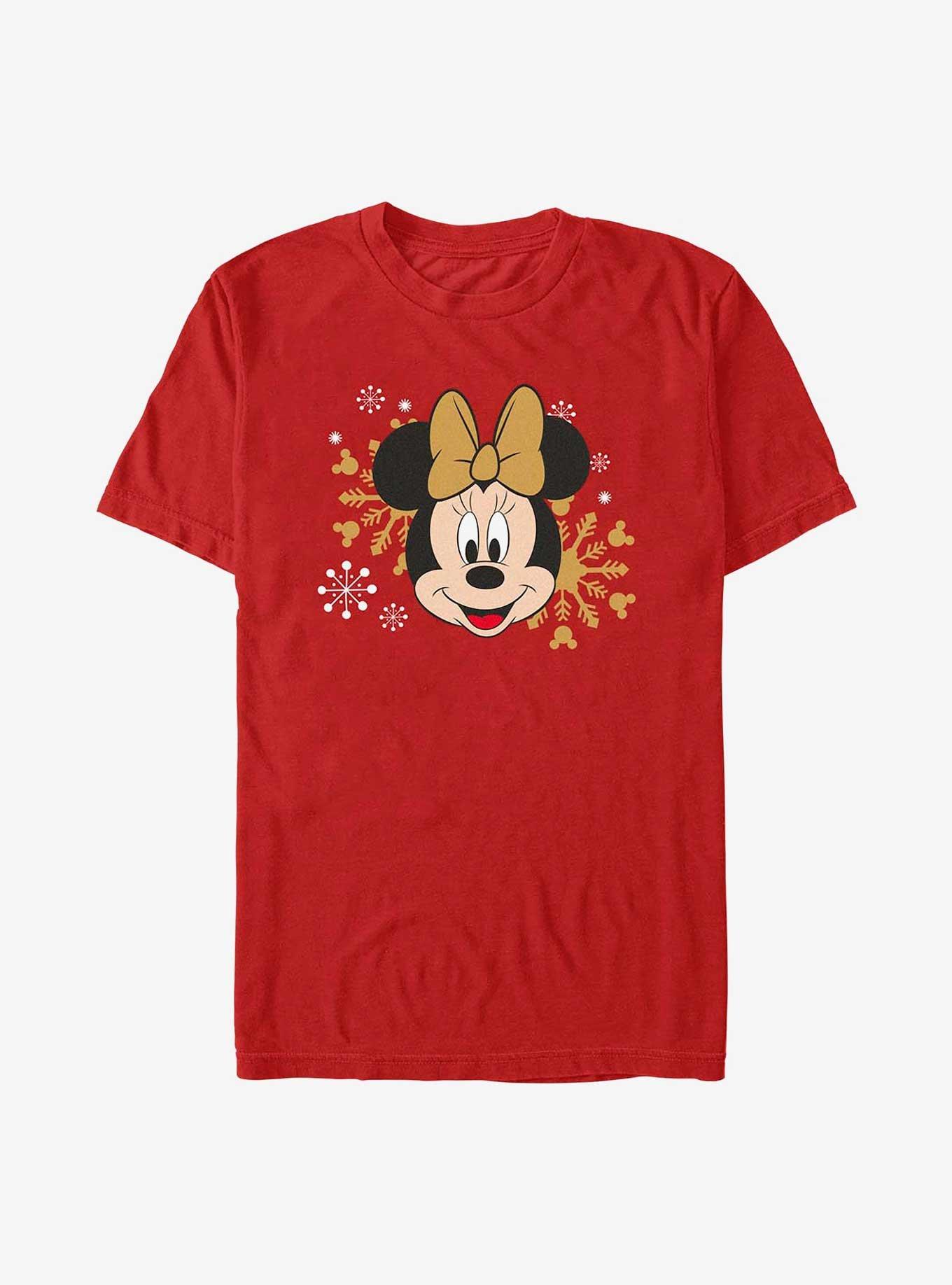 Disney Minnie Mouse A Minnie Holiday T-Shirt, RED, hi-res