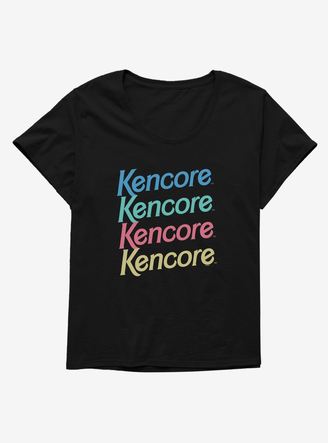 Barbie Kencore Stacked Womens T-Shirt Plus Size, BLACK, hi-res
