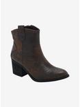 Dirty Laundry Brown Cowboy Ankle Boots, MULTI, hi-res