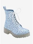 Dirty Laundry Baby Blue Floral Combat Boots, MULTI, hi-res