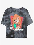 Disney A Goofy Movie His Roxanne Womens Tie-Dye Crop T-Shirt, BLKCHAR, hi-res