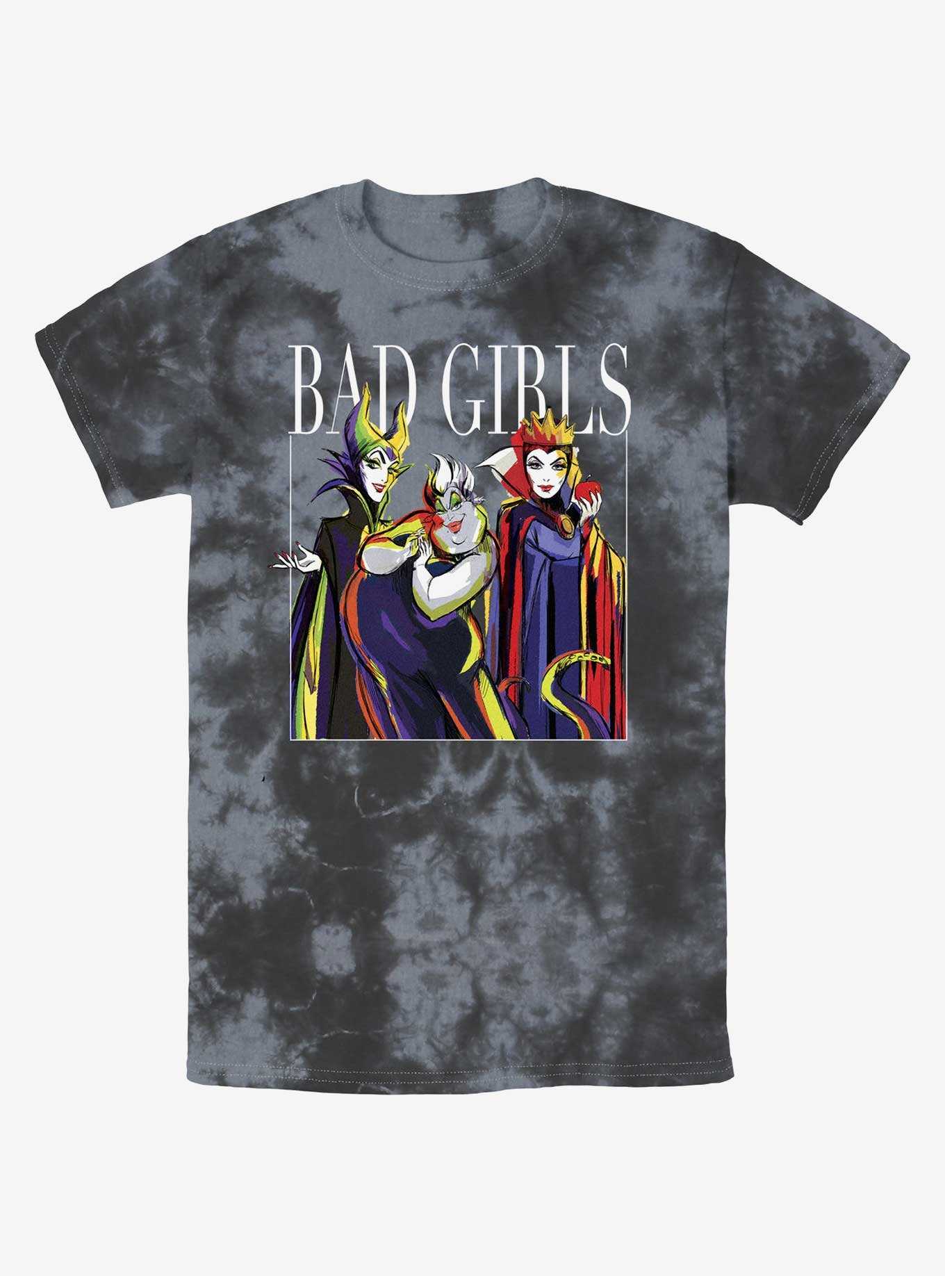 Disney Villains Bad Girls Pose Tie-Dye T-Shirt, , hi-res