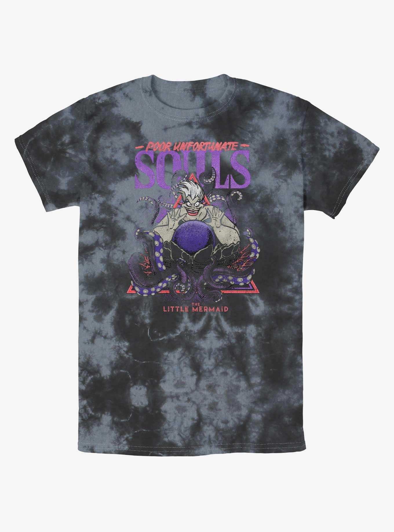 Disney The Little Mermaid Ursula Poor Unfortunate Souls Tie-Dye T-Shirt, BLKCHAR, hi-res