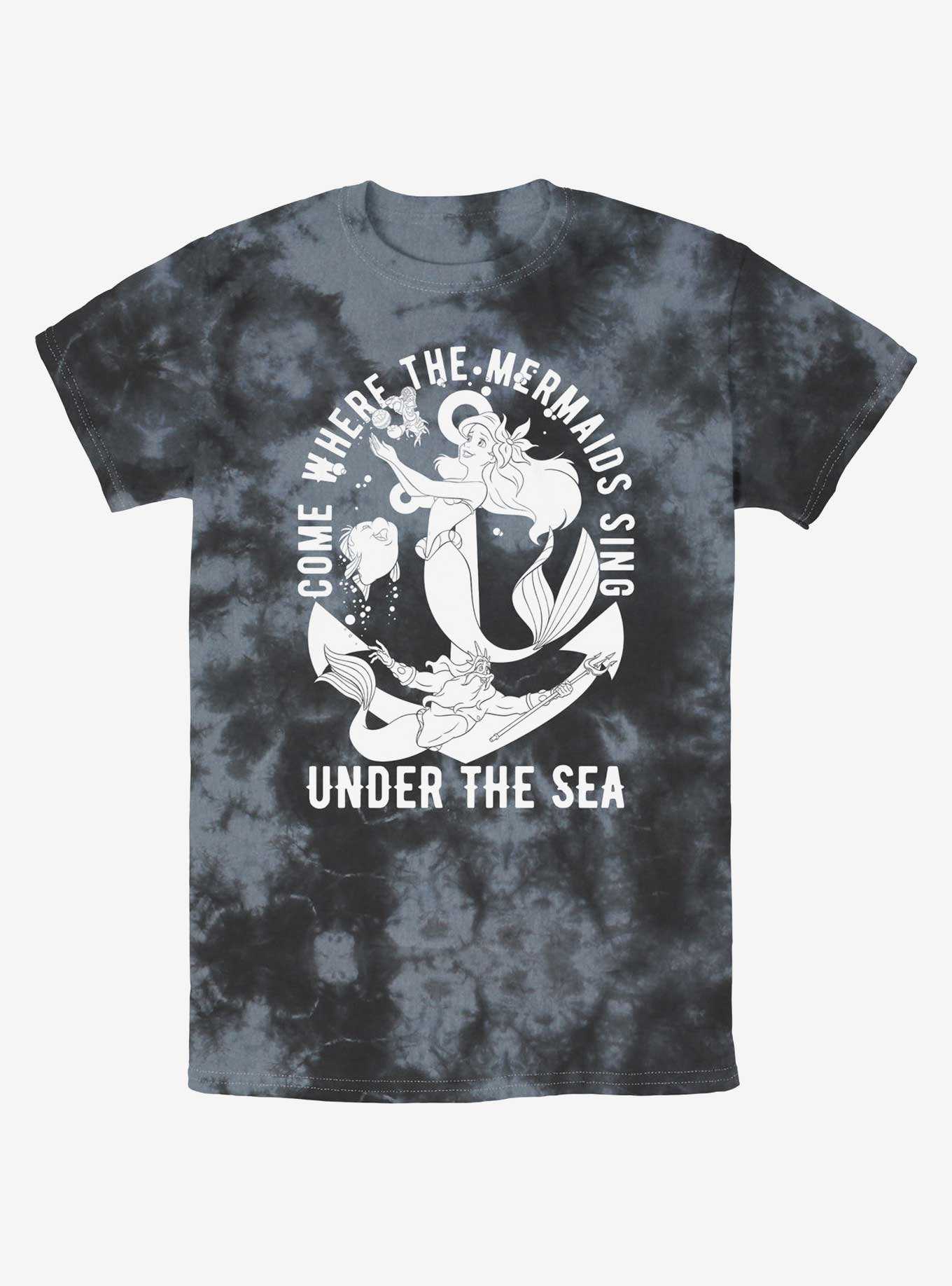 Disney The Little Mermaid Under The Sea Tie-Dye T-Shirt, , hi-res