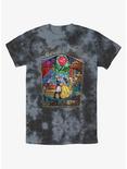 Disney Beauty And The Beast Story Stained Glass Tie-Dye T-Shirt, BLKCHAR, hi-res