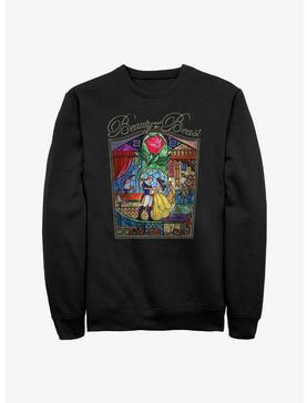 Disney Beauty And The Beast Story Stained Glass Sweatshirt, , hi-res