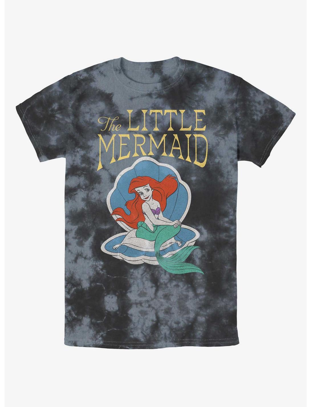 Disney The Little Mermaid Classic Tie-Dye T-Shirt, BLKCHAR, hi-res