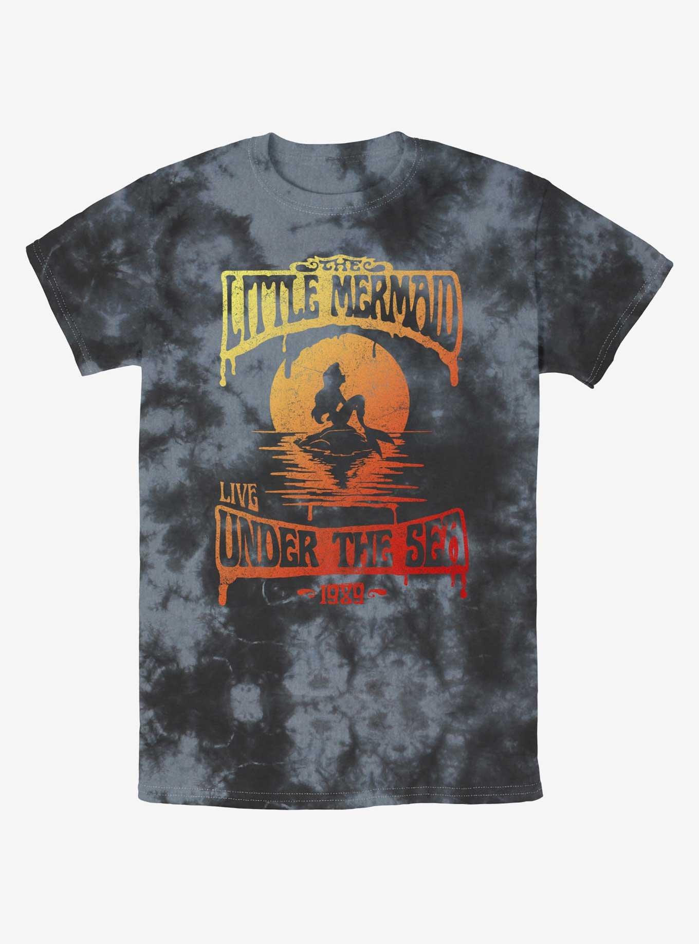 Disney The Little Mermaid Ariel Sunset Tie-Dye T-Shirt, , hi-res