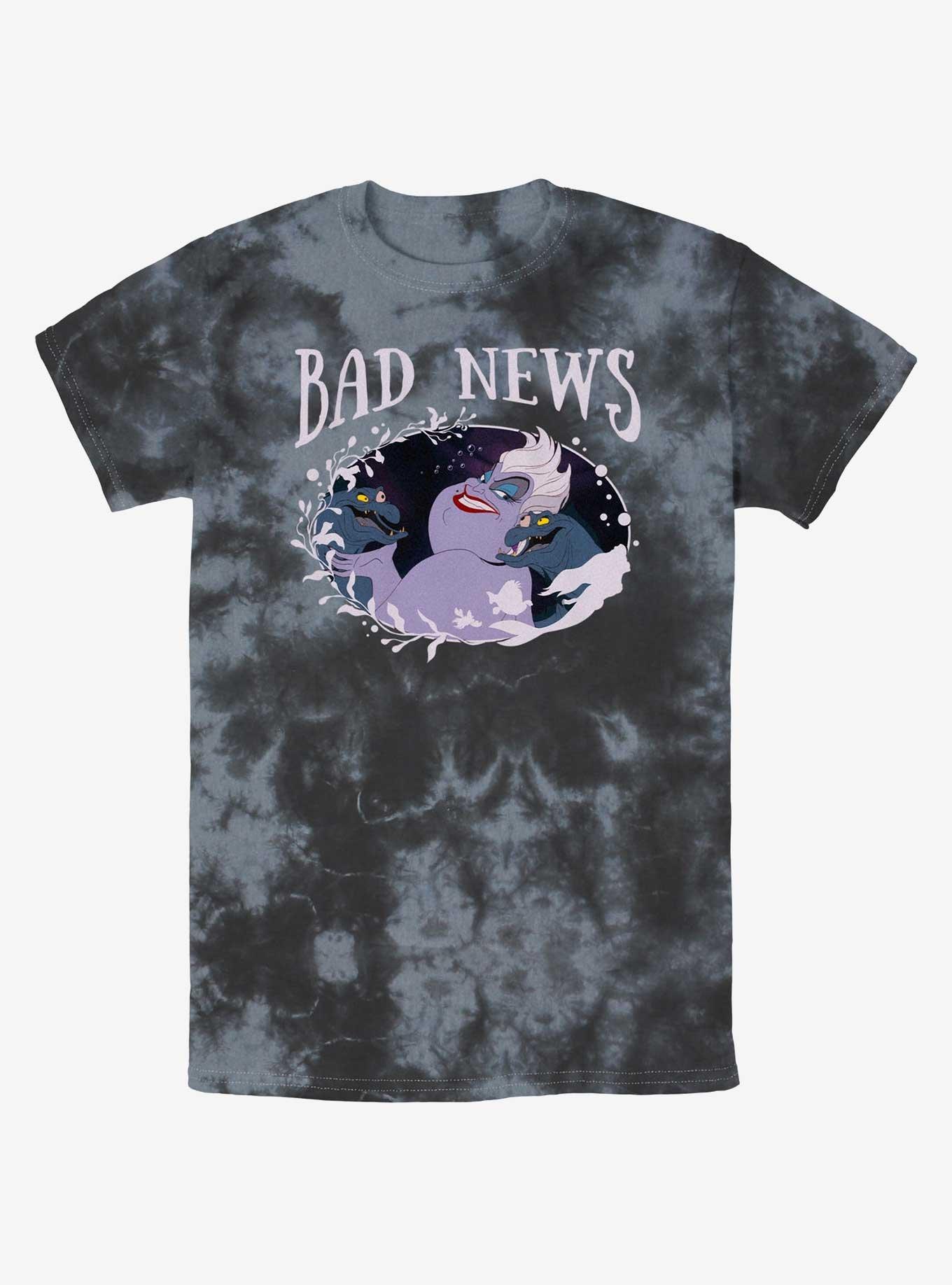 Disney The Little Mermaid Bad News Ursula Tie-Dye T-Shirt, BLKCHAR, hi-res