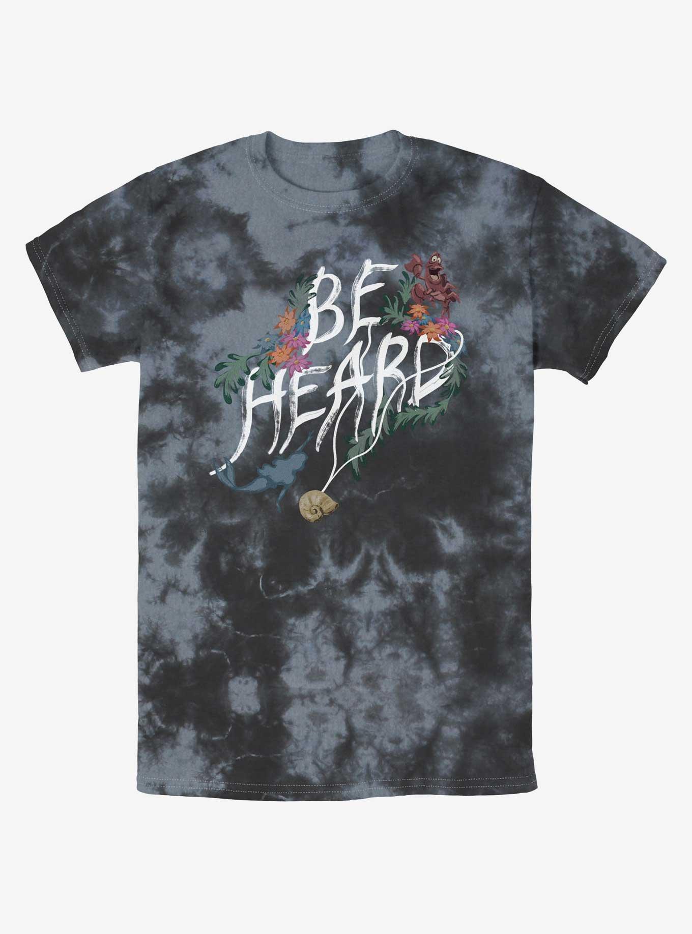 Disney The Little Mermaid Be Heard Tie-Dye T-Shirt, BLKCHAR, hi-res